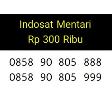 Nomor Cantik Indosat Mentari SERI BOS 805 TRIPLE 888 0858 90 805 888 Rapi LD5